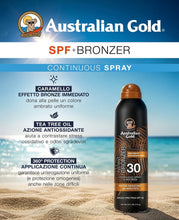 Carica l'immagine nel visualizzatore di Gallery, SPRAY AUSTRALIAN GOLD CONTINUOS BRONZER SPF 30